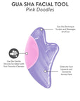 Pink Doodles Gua Sha Facial Tool