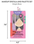 Simple Bows Makeup Spatula and Palette Set