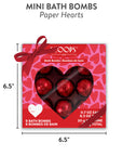 Paper Hearts Mini Bath Bombs