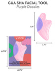 Purple Doodles Gua Sha Facial Tool