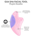 Purple Doodles Gua Sha Facial Tool