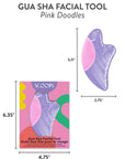 Pink Doodles Gua Sha Facial Tool
