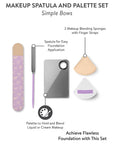 Simple Bows Makeup Spatula and Palette Set