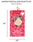 Hearts Aflutter Makeup Spatula and Palette Set
