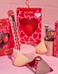 Hearts Aflutter Makeup Spatula and Palette Set
